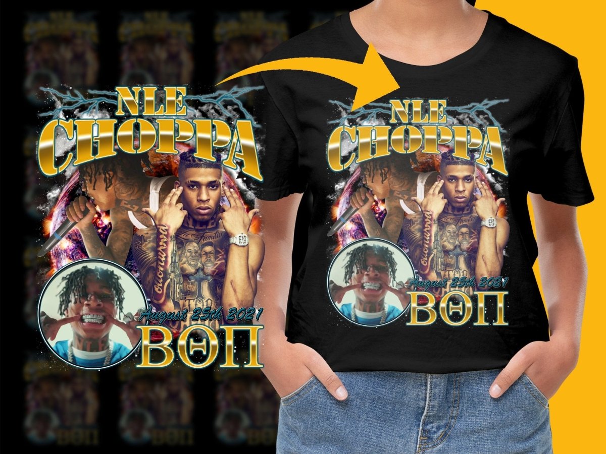NLE Choppa Bold Graphic Concert Event PNG File - Teepew