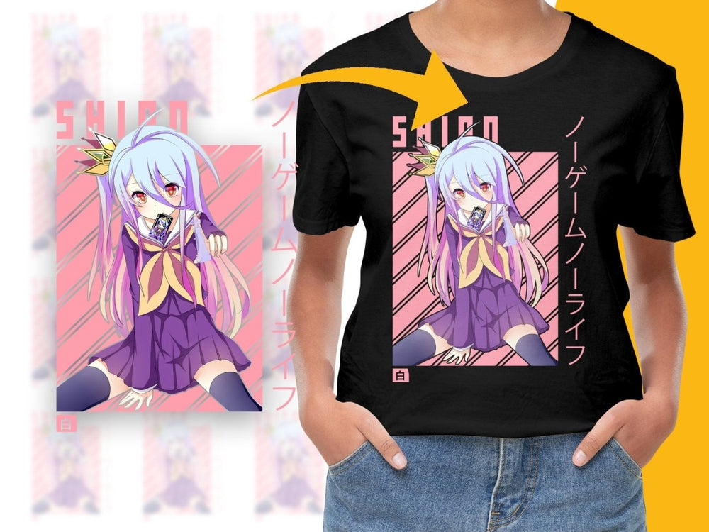No Game No Life Shiro Anime Character PNG Digital - Teepew