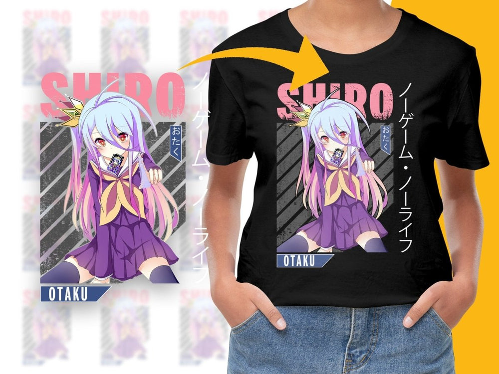 No Game No Life Shiro Anime Character PNG Digital - Teepew