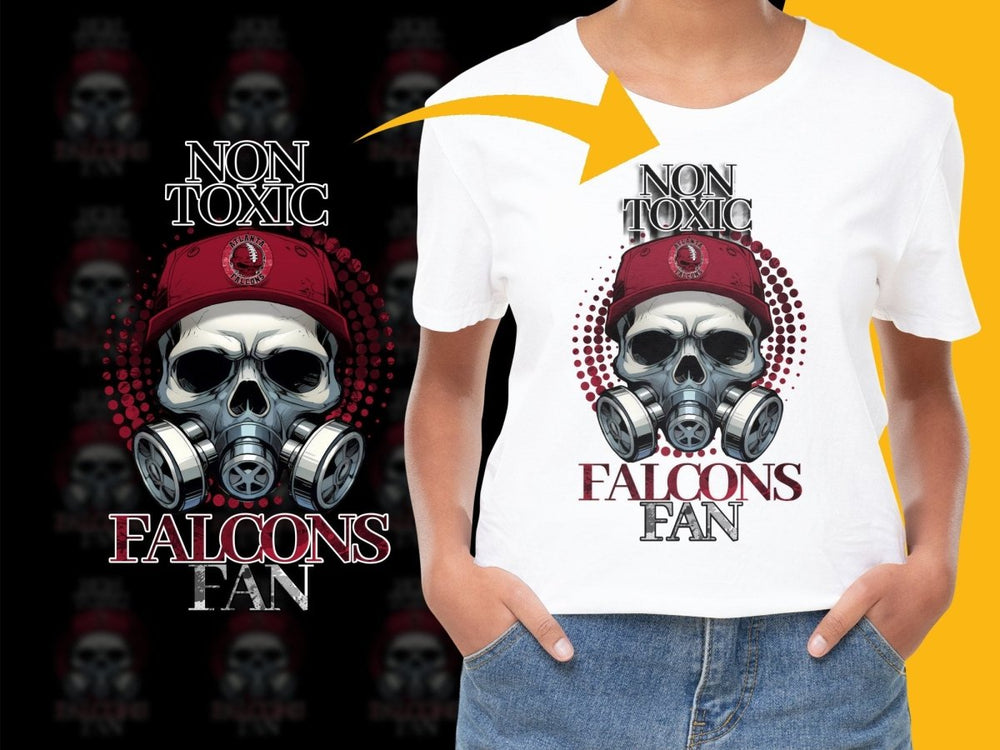 Non Toxic Atlanta Falcons Fan Skull Design PNG File - Teepew
