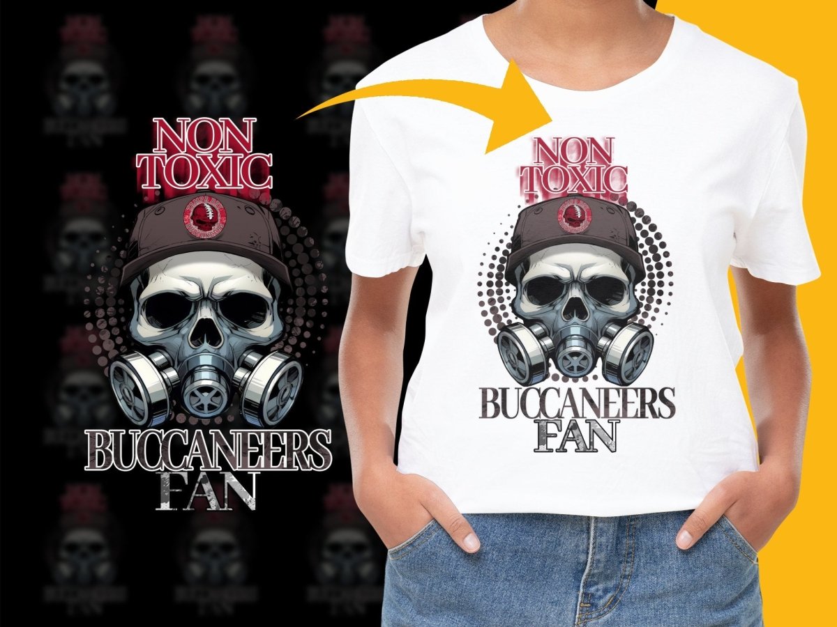 Non Toxic Buccaneers Fan Graphic Skull PNG File - Teepew