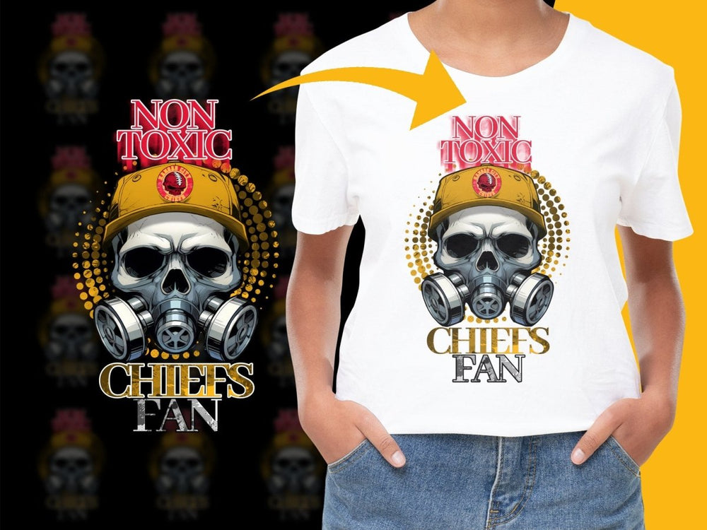 Non Toxic Chiefs Fan Skull Gas Mask PNG File - Teepew