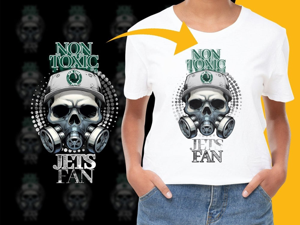 Non Toxic New York Jets Fan Skull Design PNG File - Teepew
