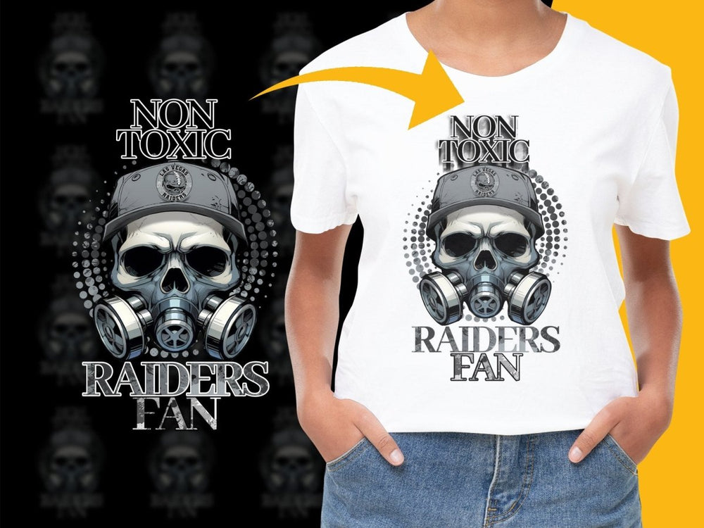 Non Toxic Raiders Fan Skull Gas Mask PNG File - Teepew