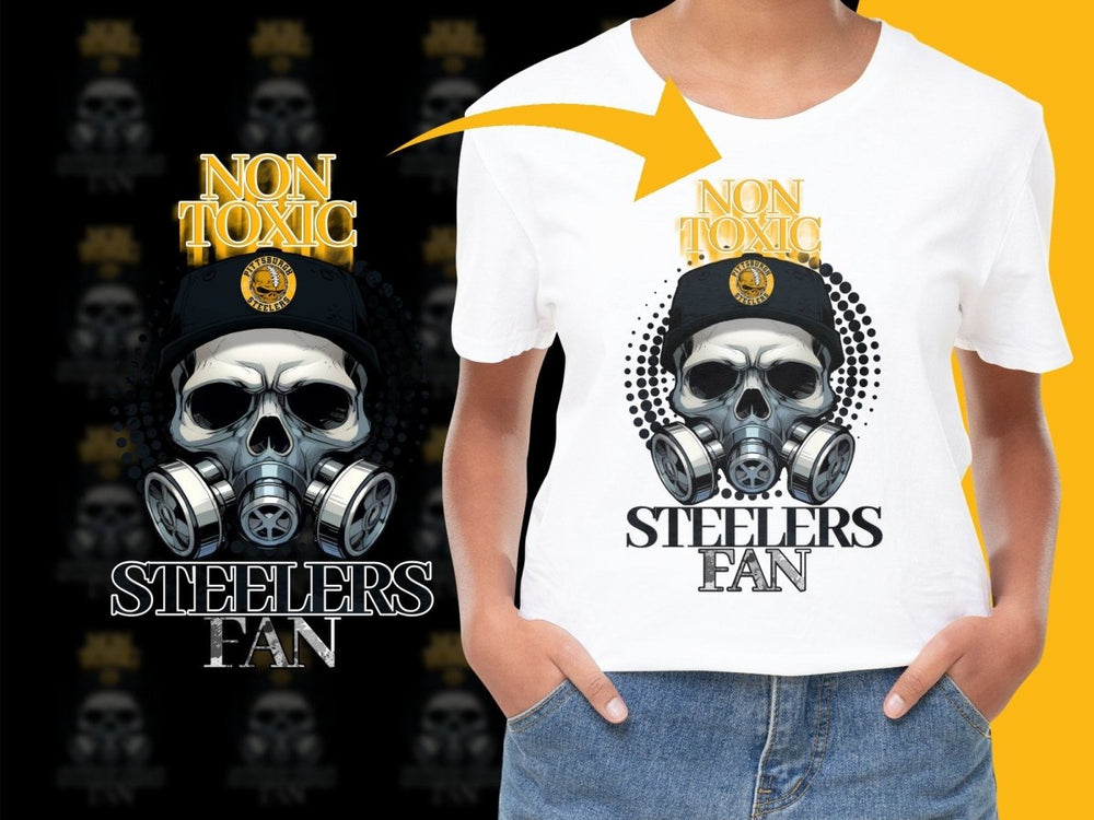 Non Toxic Steelers Fan Graphic Skull PNG File - Teepew