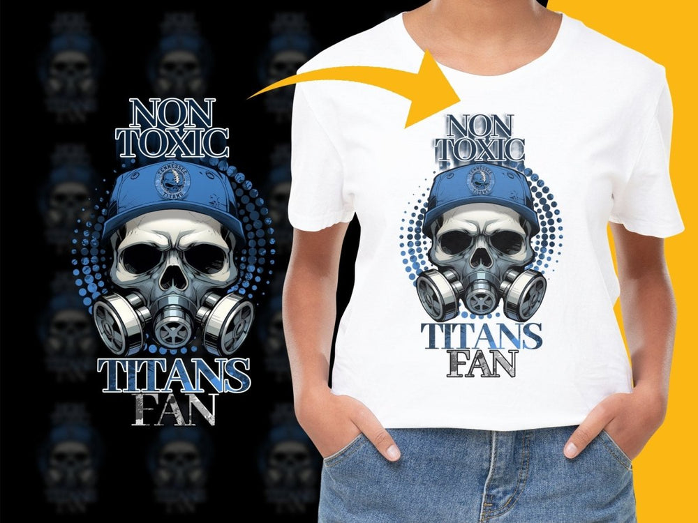 Non Toxic Titans Fan Skull Graphic PNG File - Teepew
