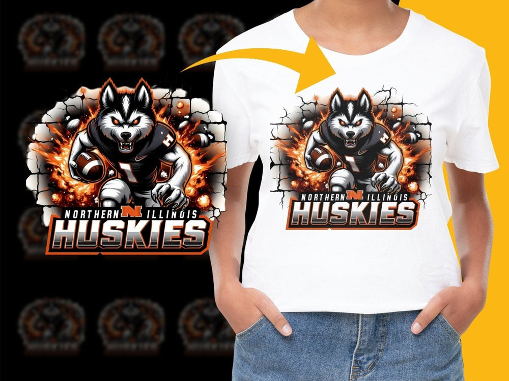 Northern Illinois Huskies Football work PNG File - Teepew