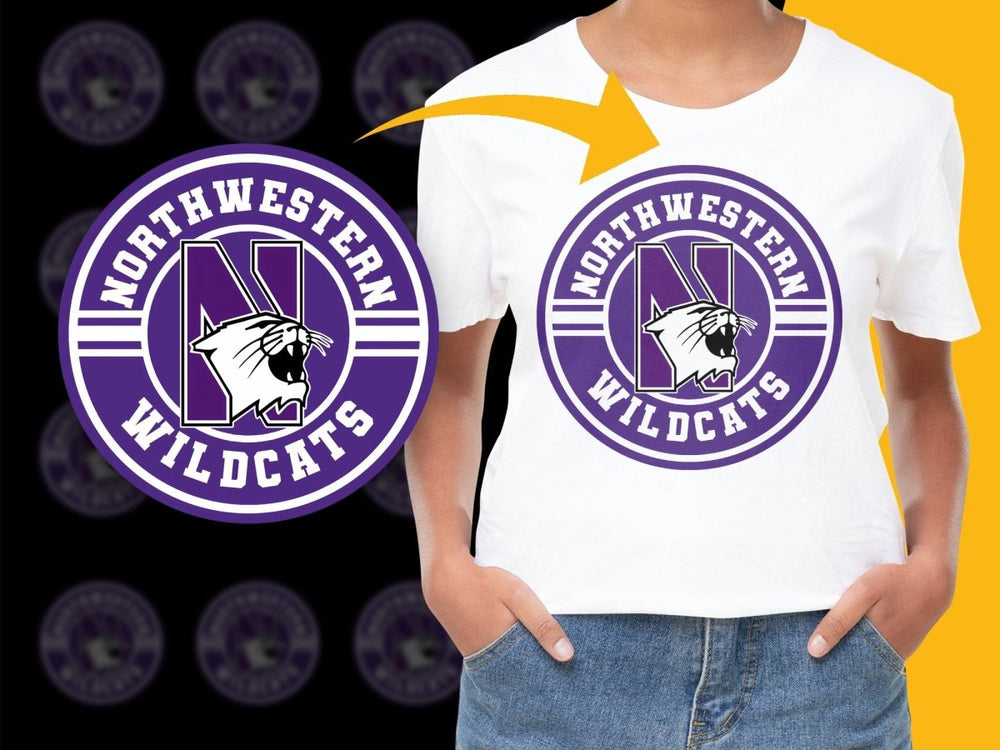 NORTHWESTERN WILDCATS NCAA College PNG File - Teepew