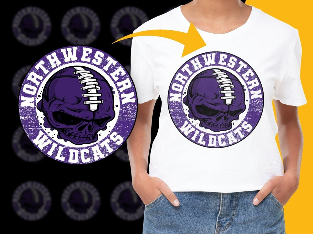 Northwestern Wildcats NCAA College PNG File - Teepew
