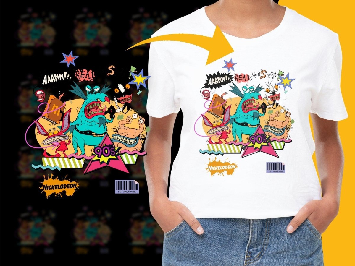 Nostalgic 90s Nickelodeon Characters Graphic PNG File - Teepew