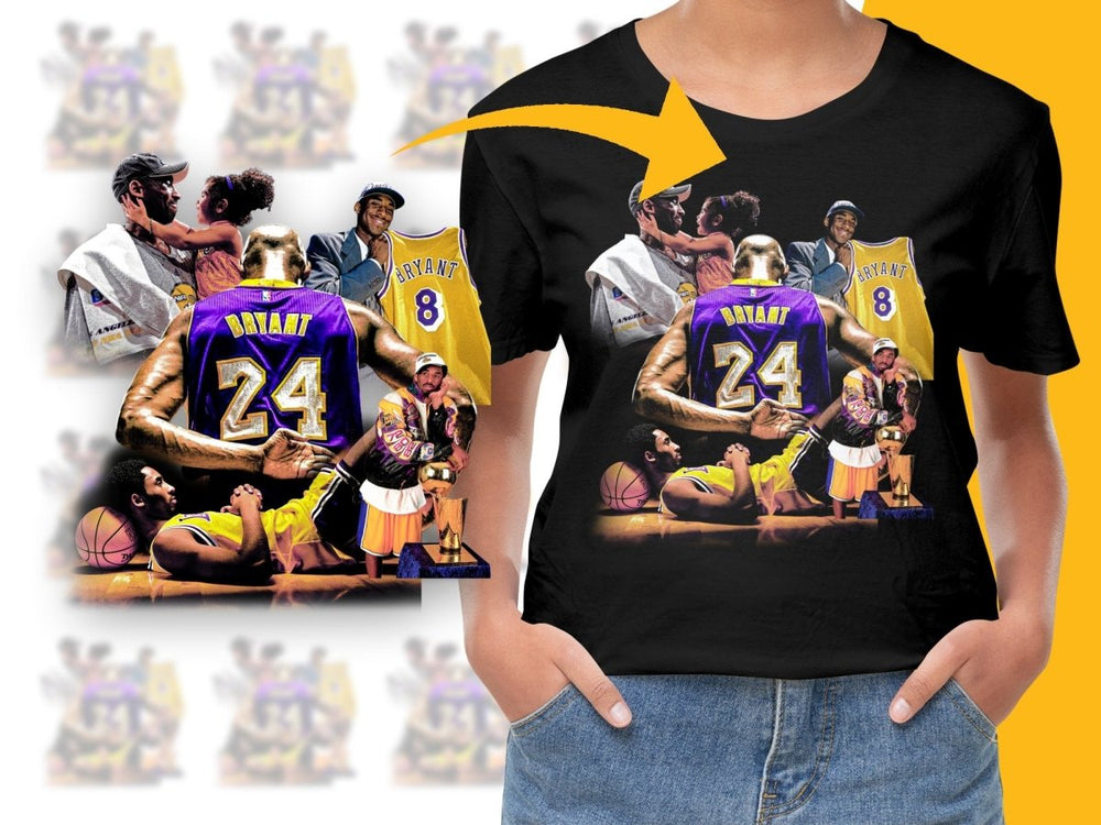 Nostalgic Kobe Bryant Los Angeles Lakers Basketball Legacy Bootleg Graphic PNG File - Teepew