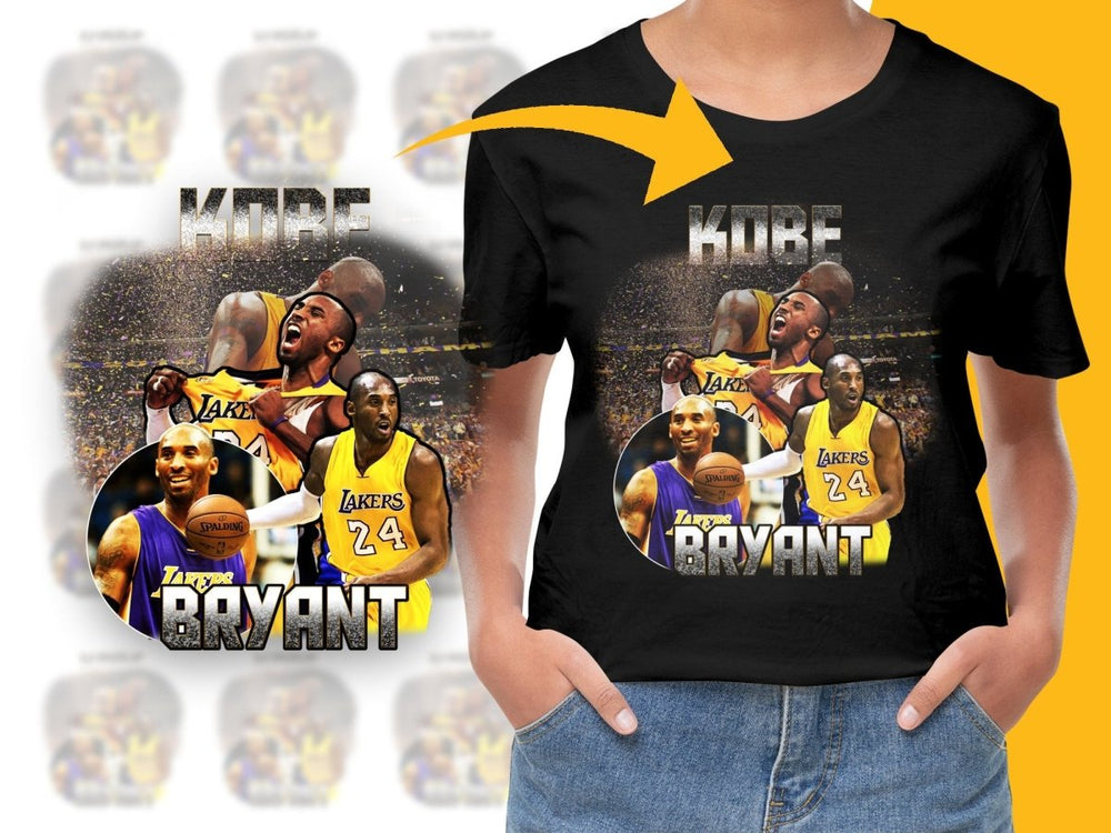 Nostalgic Kobe Bryant Los Angeles Lakers Bootleg PNG File - Teepew