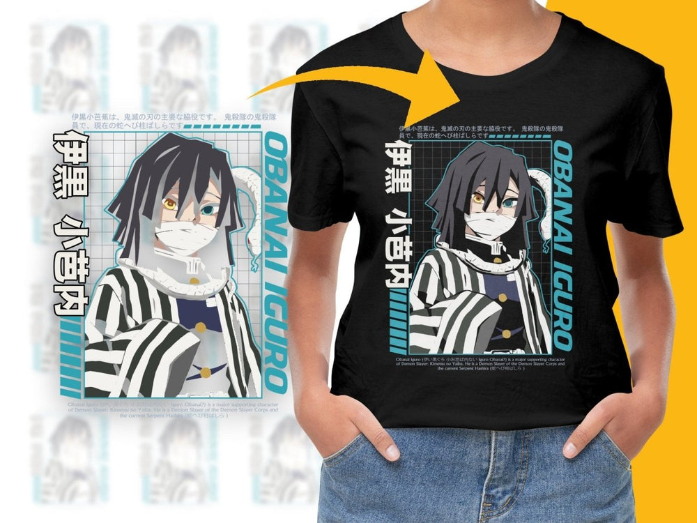 Obanai Iguro Anime Character Graphic PNG File - Teepew