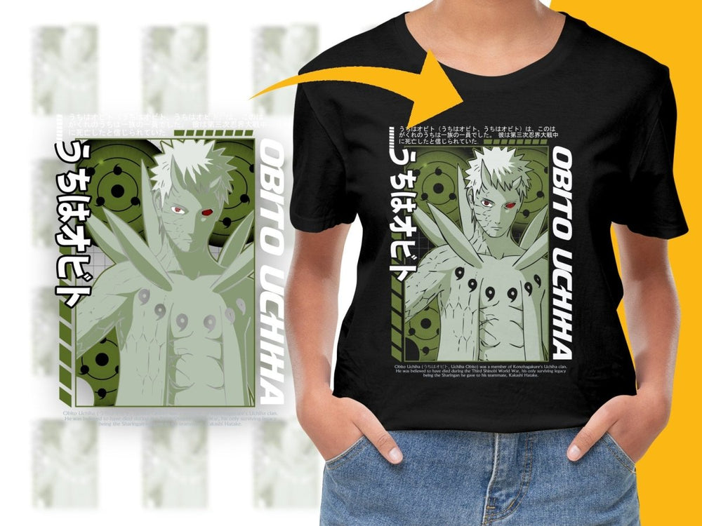 Obito Uchiha Anime Design Unique Style PNG File - Teepew
