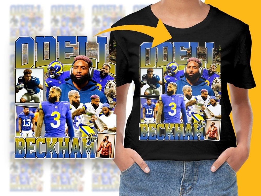 Odell Beckham Jr Bootleg Sports Fan PNG File - Teepew