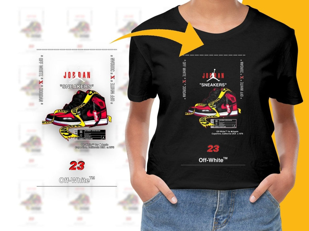 Off White x Sport Brand Retro Ban Sneakers Design PNG File - Teepew