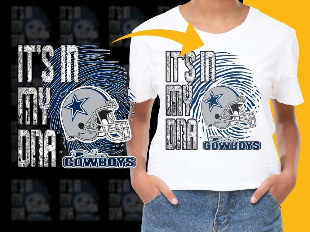 Official Dallas Cowboys It's In My DNA Graphic PNG File - Teepew