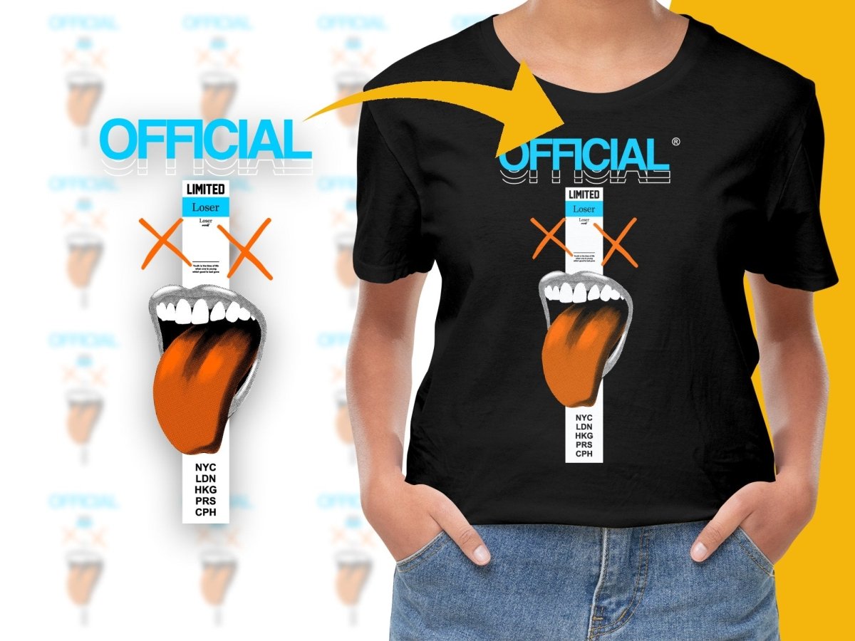 Official Limited Loser X X Tongue Out Graphic PNG File - Teepew