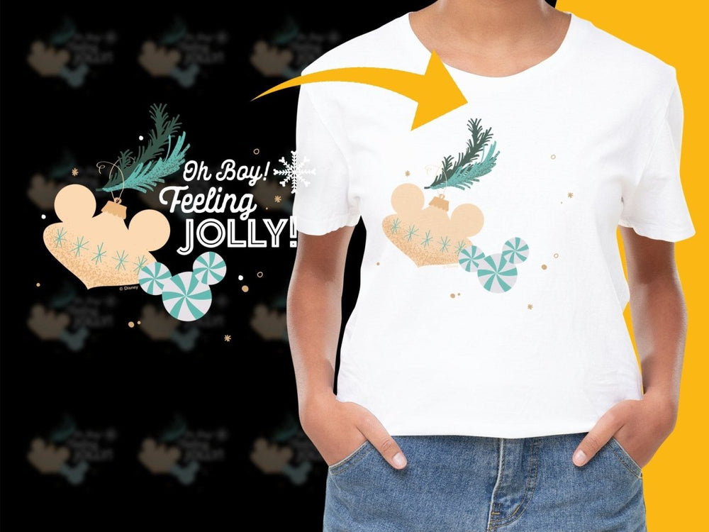 Oh Boy Feeling Jolly Christmas Mickey Mouse PNG File - Teepew