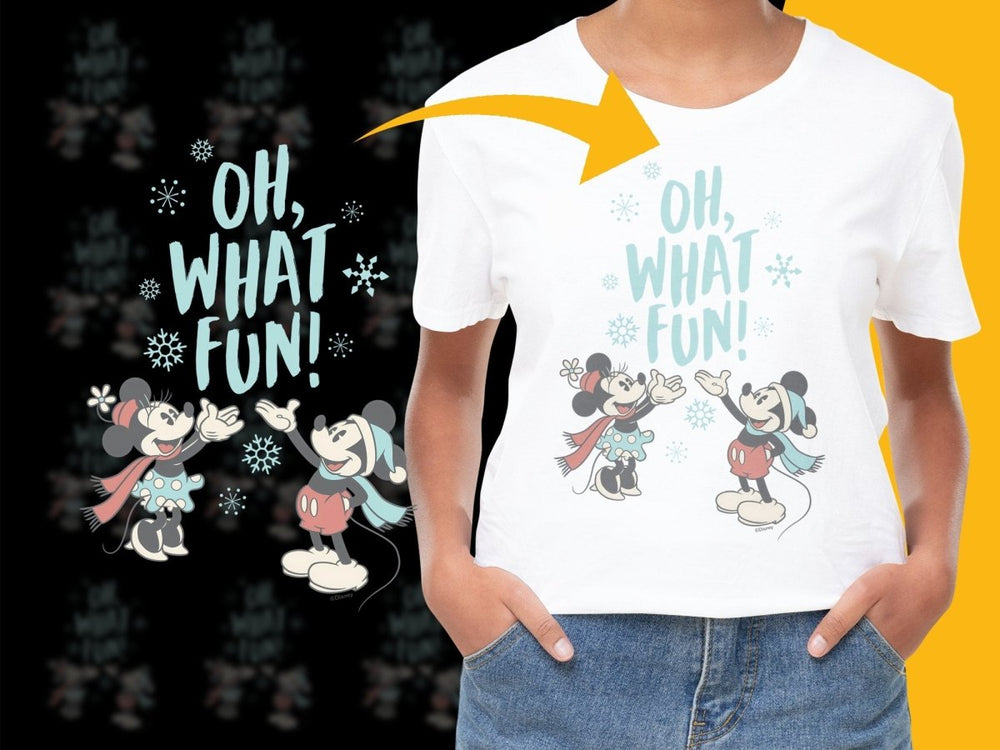 Oh What Fun Cartoon Christmas Celebration PNG File - Teepew