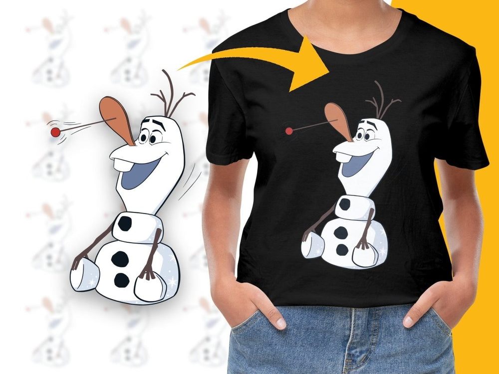 Olaf Funny Snowman Nose Christmas PNG File - Teepew