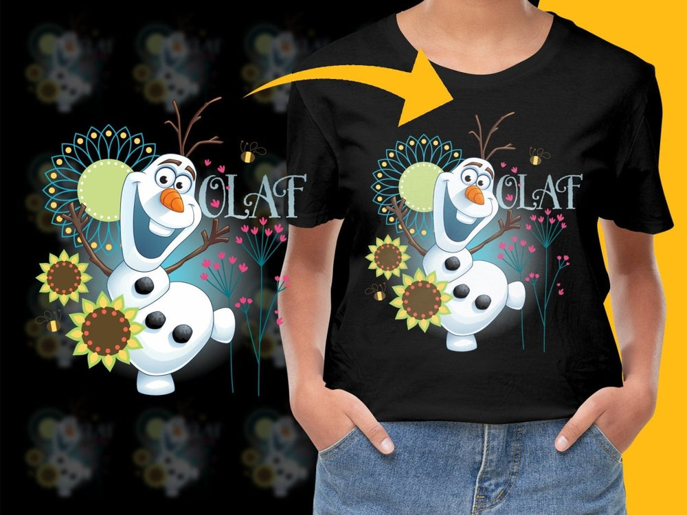 Olaf Sunflowers and Bees Graphic Christmas PNG File - Teepew