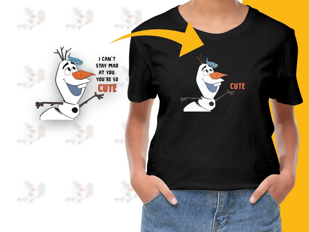 Olaf with Fish Cute Sketch Christmas PNG File - Teepew