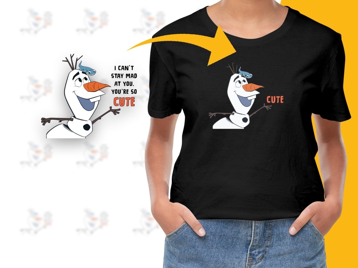 Olaf with Fish Cute Sketch Christmas PNG File - Teepew
