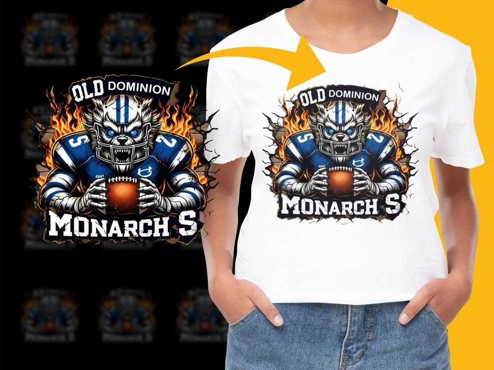 Old Dominion Monarchs Football PNG FileProduct - Teepew