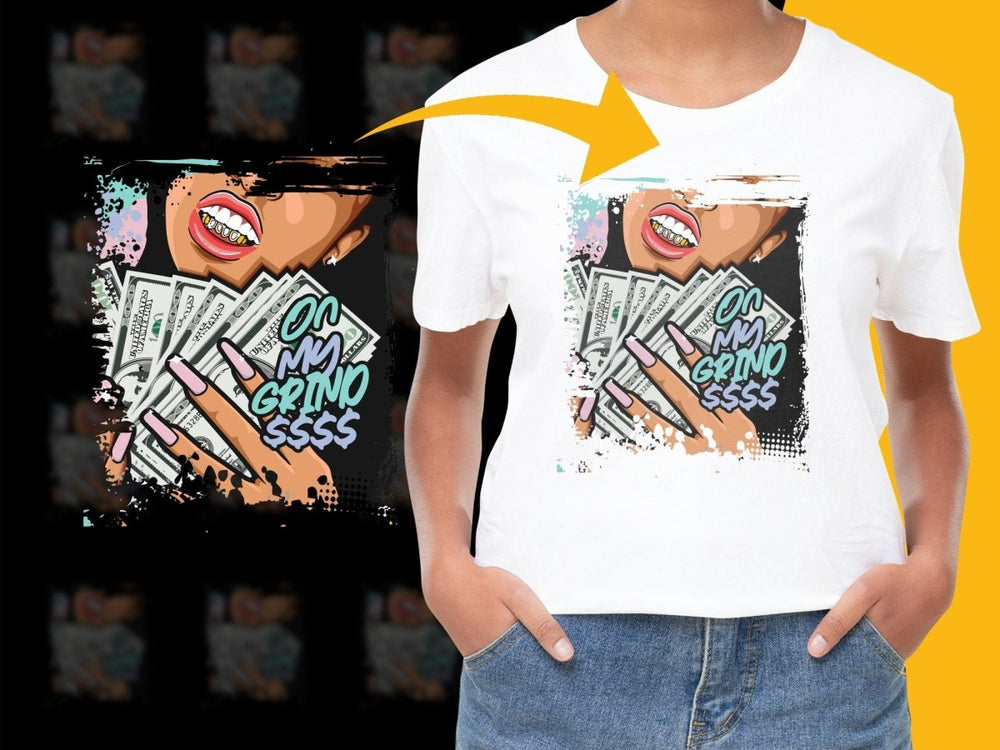 On My Grind Money Illustration PNG File - Teepew