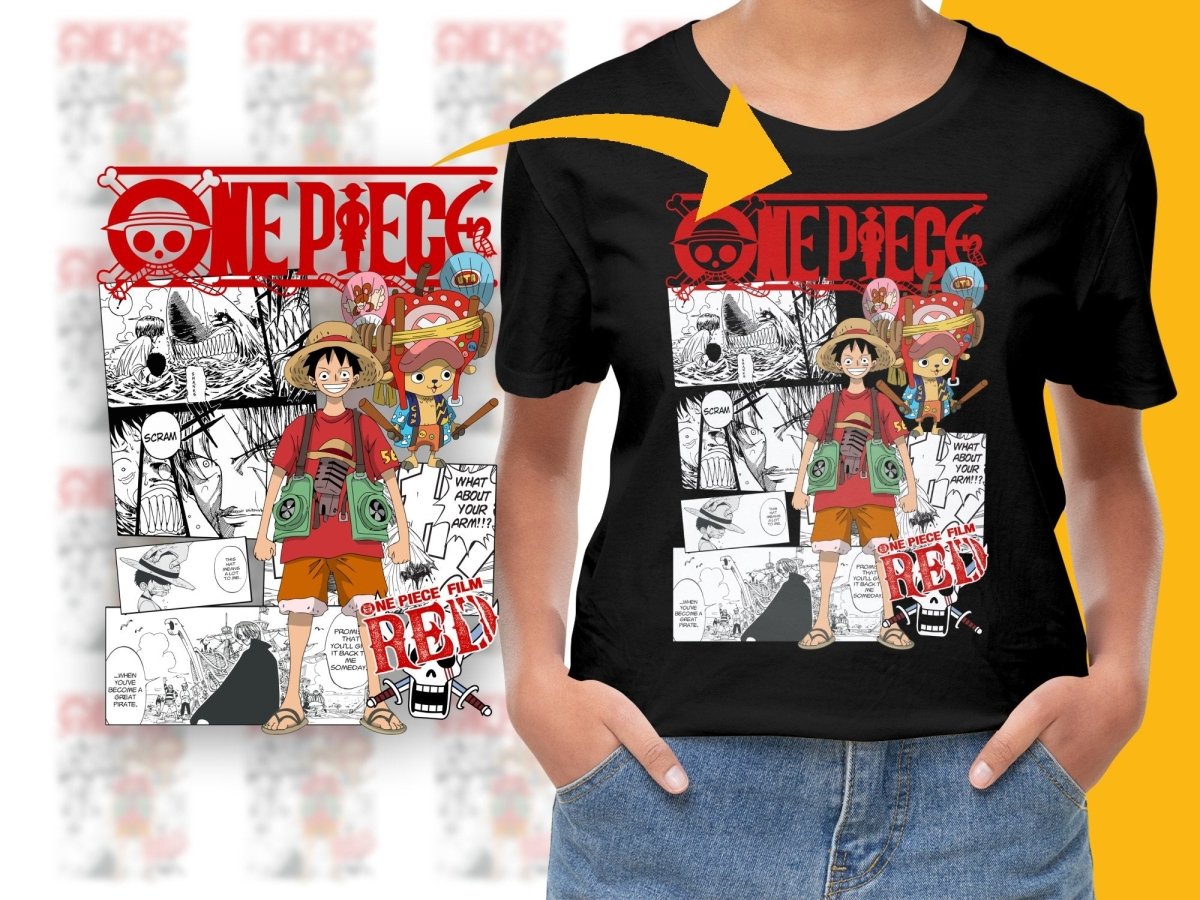 One Piece Film Red Luffy and Chopper Graphic PNG File - Teepew
