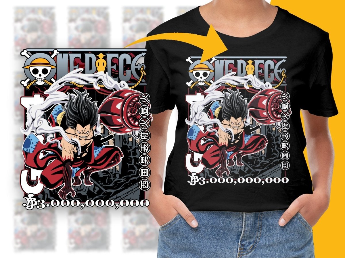One Piece Luffy Bounty 3 Billion Theme PNG File - Teepew