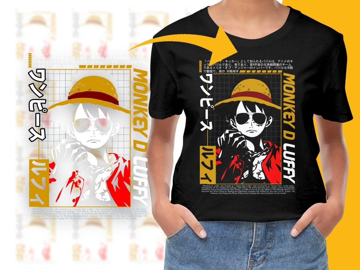 One Piece Monkey D Luffy Graphic PNG File - Teepew