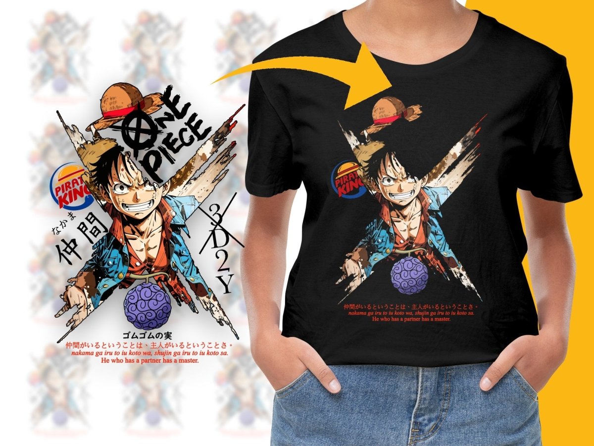 One Piece Pirate King Luffy Graphic PNG File - Teepew