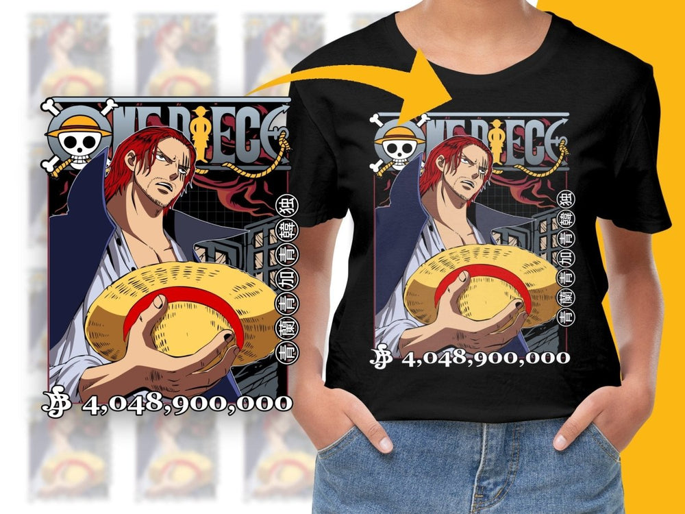 One Piece Red Haired Shanks Anime Graphic PNG File - Teepew