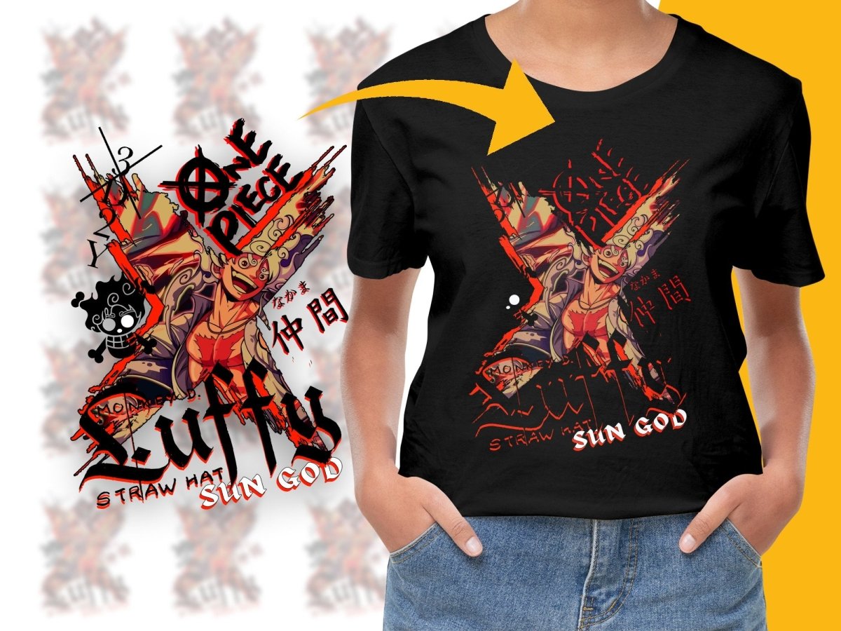 One Piece Straw Hat Sun God Luffy Graphic PNG File - Teepew
