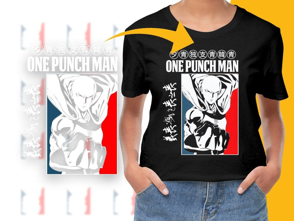 One Punch Man Bold Design Graphic PNG File - Teepew