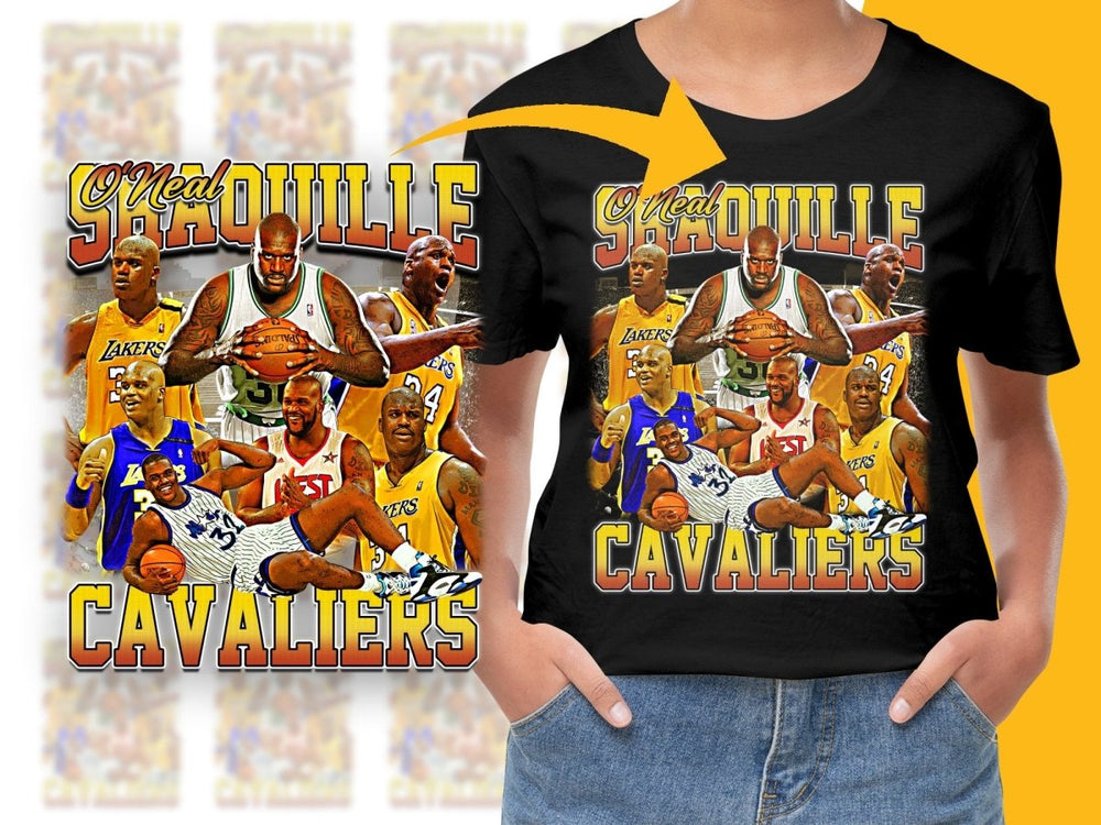 O'Neal Shaquille Iconic Basketball Moments Bootleg PNG File - Teepew