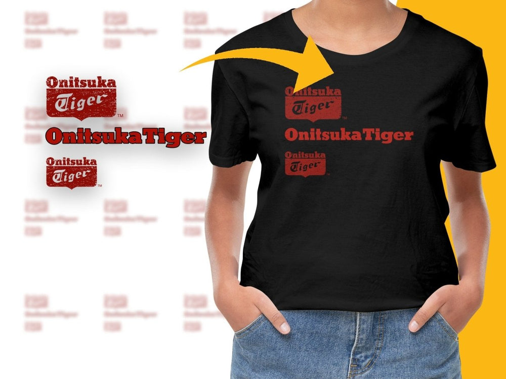 Onitsuka Tiger Logo Graphic Casual Wear PNG File - Teepew