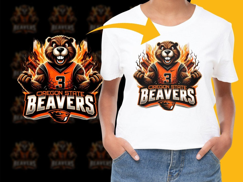 Oregon State Beavers football team illustration PNG File - Teepew