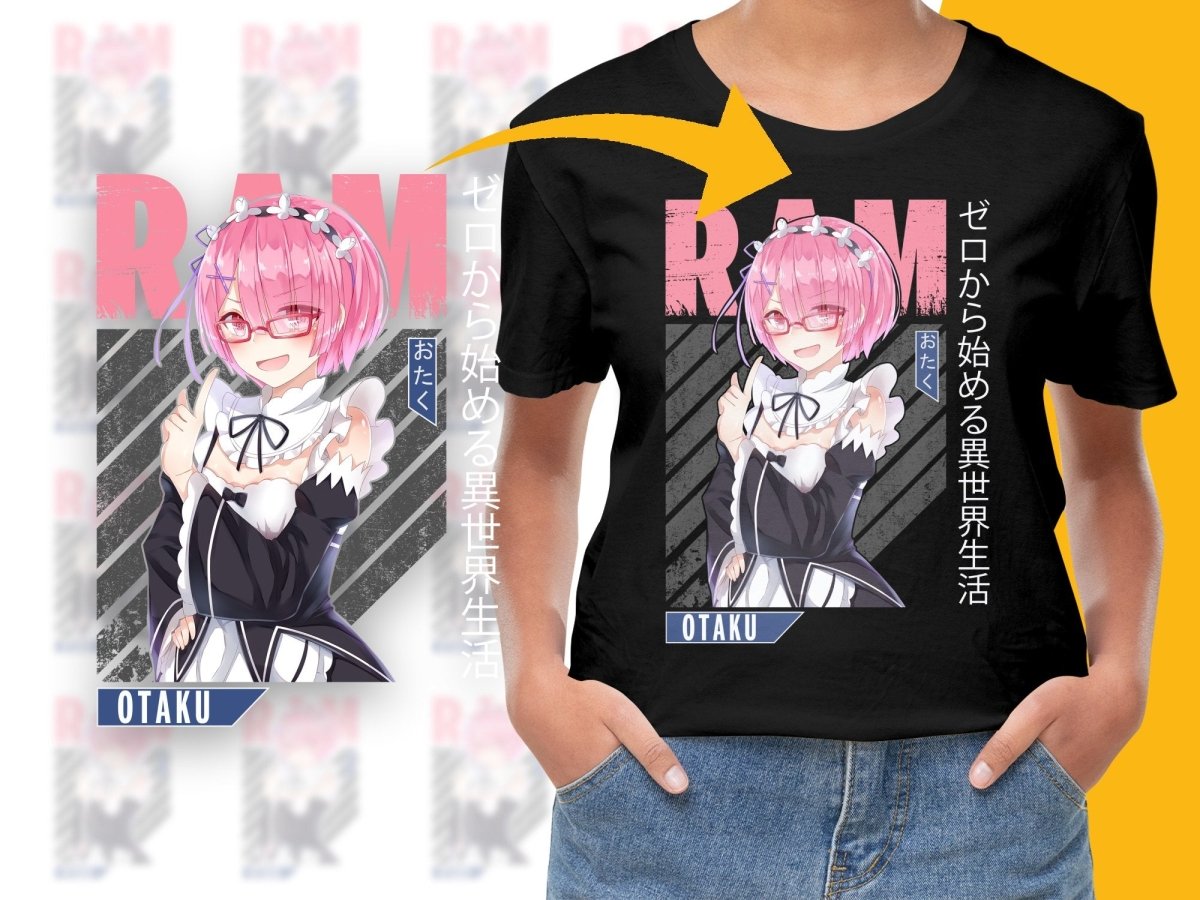 Otaku Anime Character RAM Digital PNG Download - Teepew