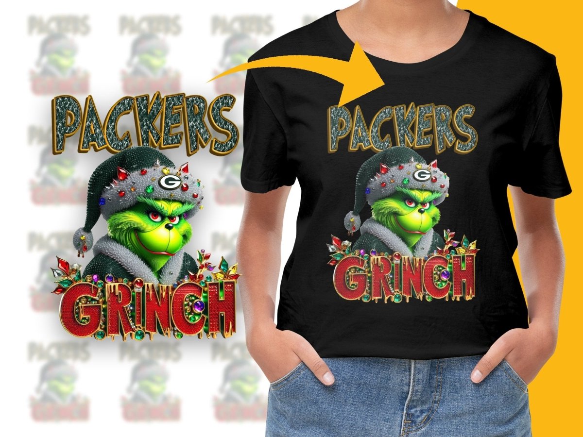 Packers Grinch Christmas Festive Holiday PNG File - Teepew