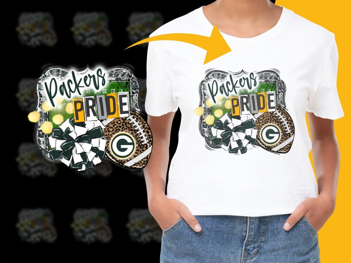 Packers Pride Animal Print Football PNG File - Teepew