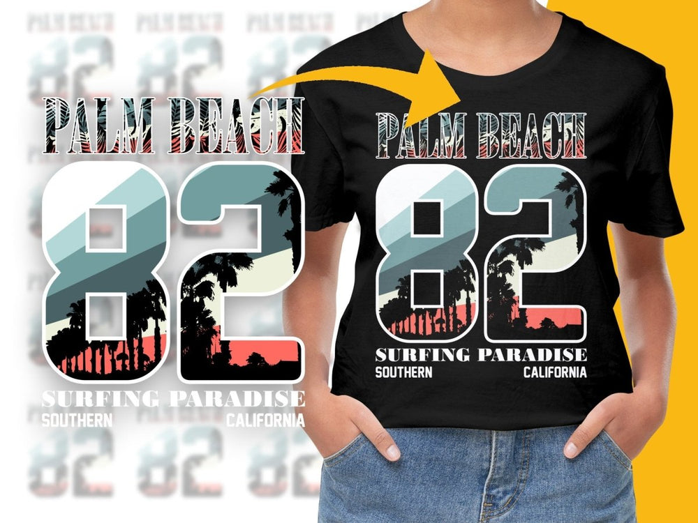 Palm Beach 82 Graphic Unique PNG File - Teepew