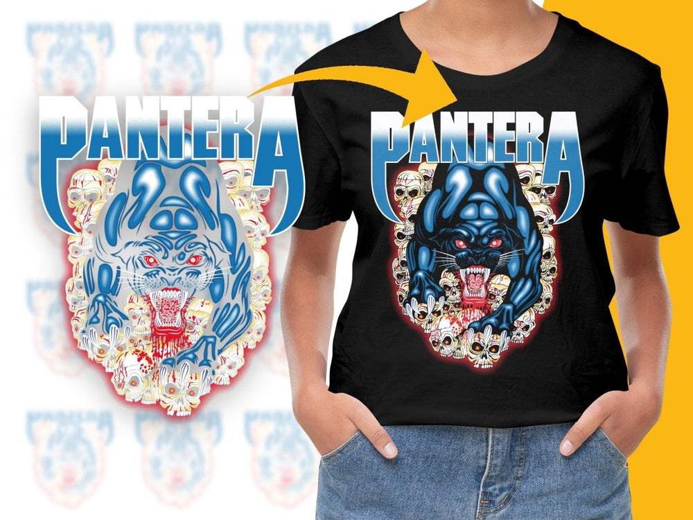 Pantera Fierce Cat Graphic Design PNG File - Teepew