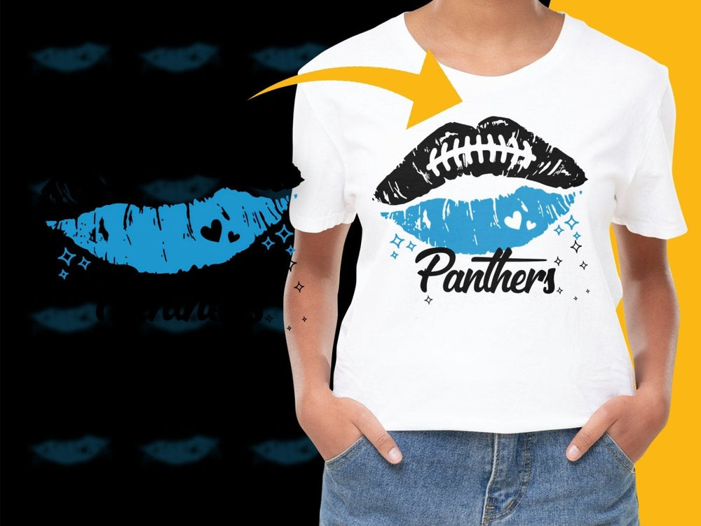 Panthers Football Lips PNG File - Teepew