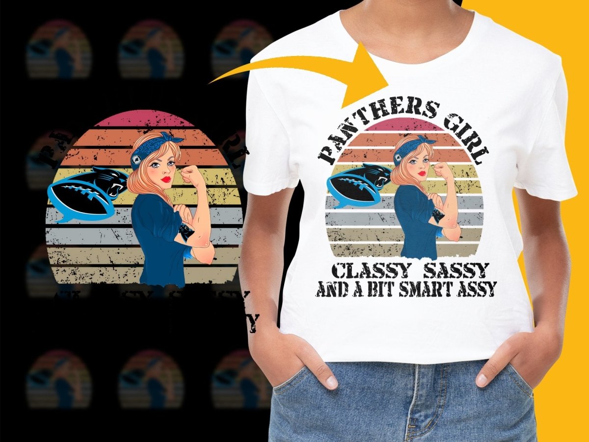 Panthers Girl Classy Sassy and Smart Assy PNG File - Teepew