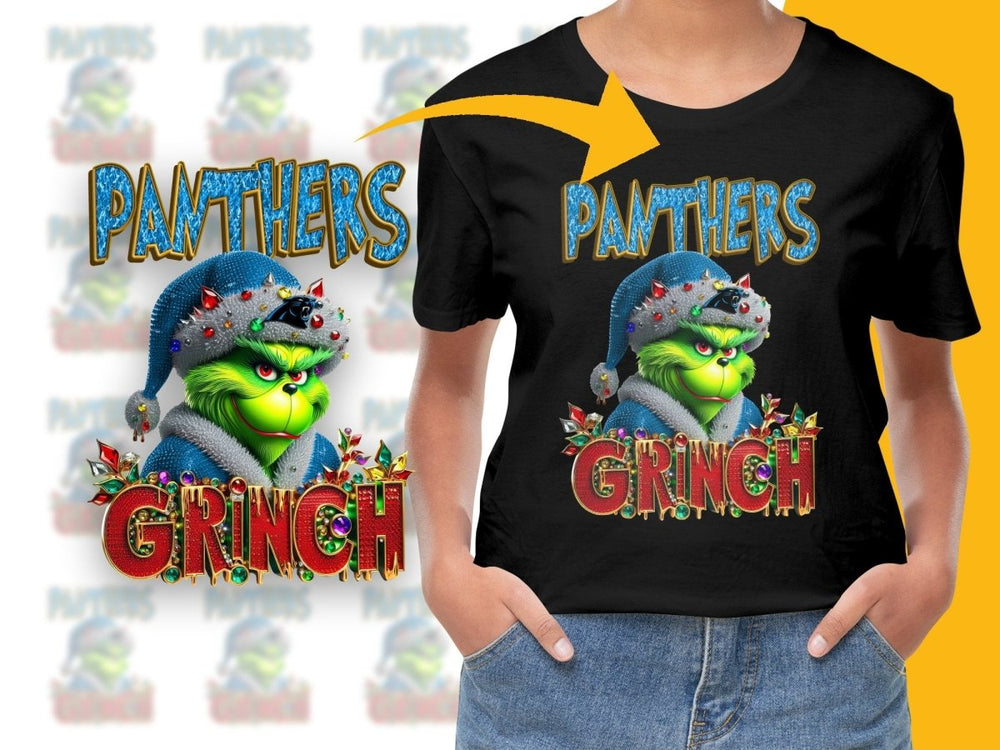 Panthers Grinch Christmas PNG File - Teepew