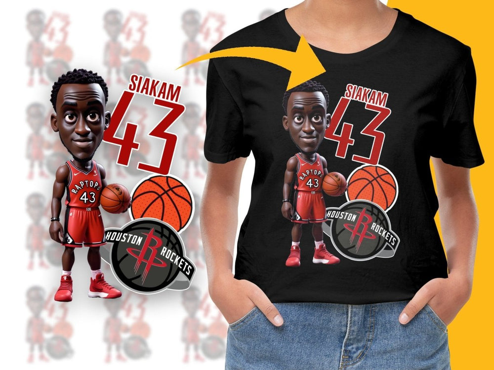 Pascal Siakam Raptors Basketball Star Cartoon PNG File - Teepew