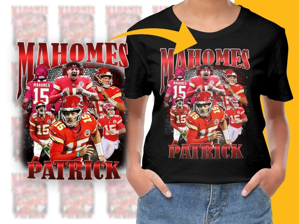 Patrick Mahomes Bootleg Design Graphic PNG File - Teepew